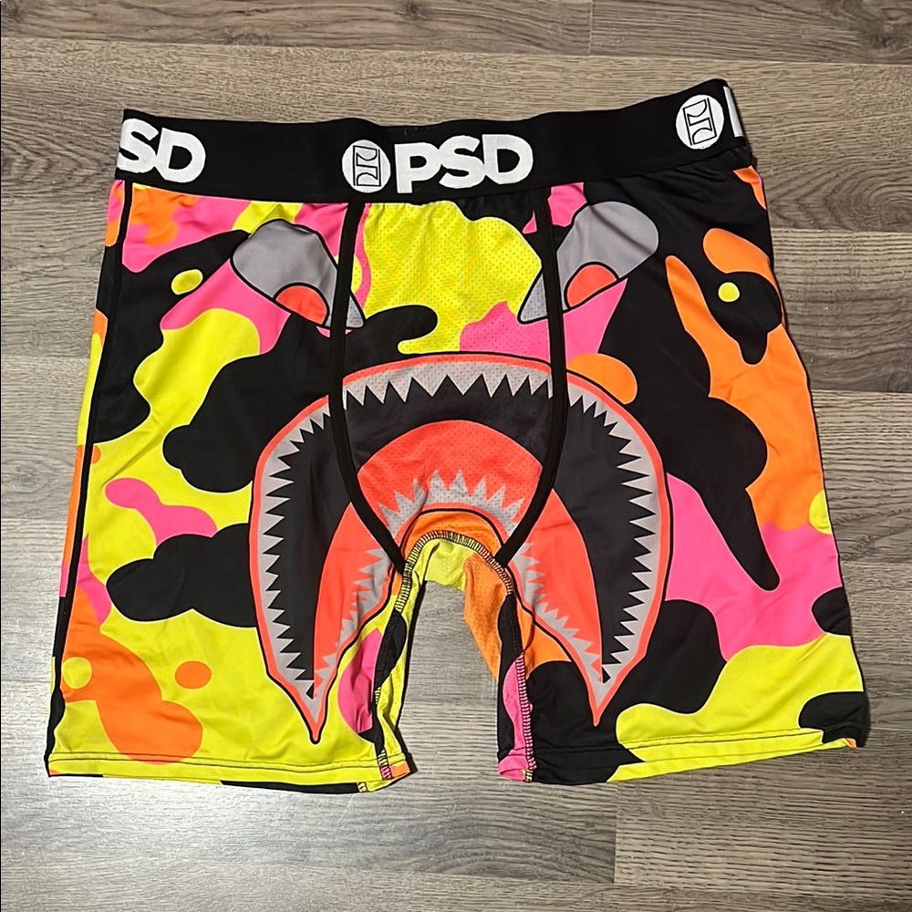 PSD Neon Shark Graphic Boxer Briefs